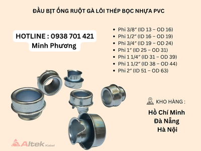 Phụ kiện ống ruột gà lõi thép bọc nhựa PVC Đà Nẵng, Hà Nội, Quảng Bình 4