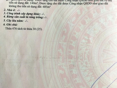 Bán lô đất nhà e đang ở tại xã bưng riềng cũ . nay là xuyên mộc . tphcm. 1