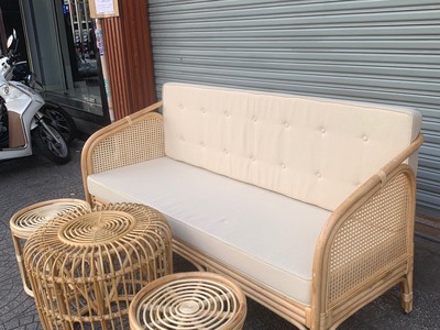 Sofa mây vuông mắt cáo 4