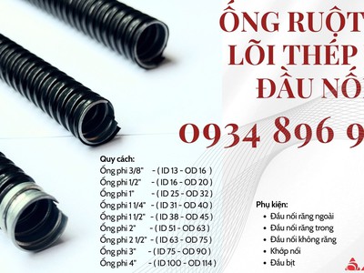 Ống Ruột Gà Kẽm Bọc Nhựa Đầu Nối Hà Nội, Hcm 1