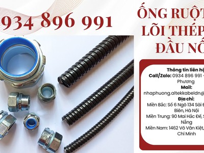 Ống Ruột Gà Kẽm Bọc Nhựa Đầu Nối Hà Nội, Hcm 2
