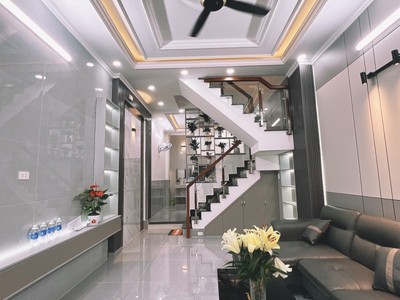 Nhà đường lê thị riêng hẻm xe tải 4 tầng 5 tỷ 890 phường thới an quận 12 cũ. 1