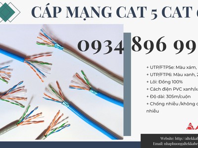 Cáp Mạng Altek Kabel Ftp/Utp Cat5 23awg Có Sẵn   Giao Ngay. 1