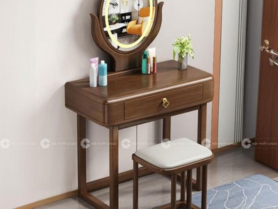 Bàn Trang Điểm Gỗ Tự Nhiên Sang Trọng - BTDTN01 1