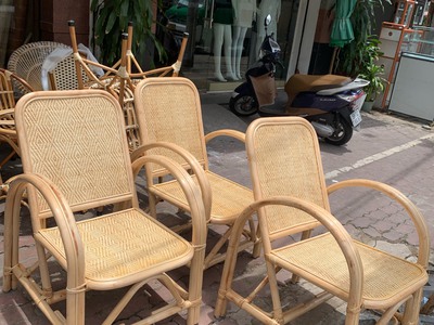 Ghế đơn mây tre đan 3