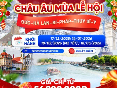Đơn vị uy tín cung cấp các gói tour Châu Âu với giá hợp lý, tiết kiệm chi phí 0