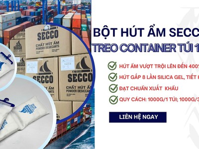 Bột Hút Ẩm - Túi Treo Hút Ẩm Container loại 1kg 3 túi, 4 túi 0