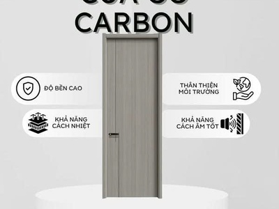 Cửa Gỗ Carbon   Nhẹ Như Gió, Bền Như Thép 0