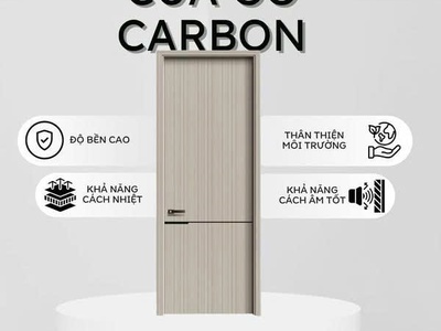 Cửa Gỗ Carbon   Nhẹ Như Gió, Bền Như Thép 1