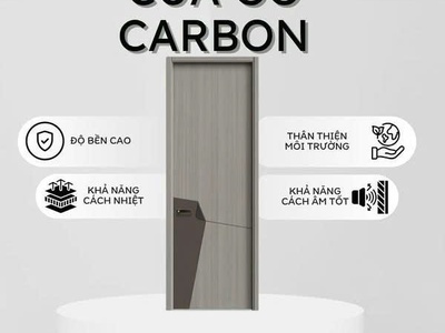 Cửa Gỗ Carbon   Nhẹ Như Gió, Bền Như Thép 2