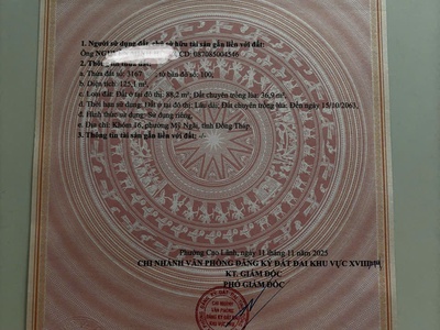 Cần bán gấp  lô đất khóm 16, phường mỹ ngãi , tỉnh đồng tháp  tân nghĩa , cao lãnh , đồng tháp cũ 4