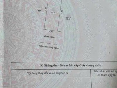 Bán lô đất quay mặt vào khu chung cư KDC Trần Hưng Đạo, TP HD, 72.5m2, mt 5m, chỉ 3.x tỷ 4