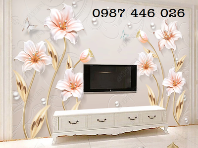 Gạch tranh 3d phòng khách HP6745 2