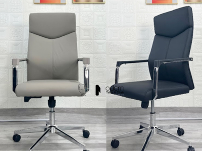 Ghế lãnh đạo nệm da chân bánh xe CM4602-P tại HCM 1