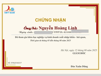 Khoá Học Nghiệp Vụ Kinh Doanh Xuất - Nhập Khẩu, Hải Quan 0