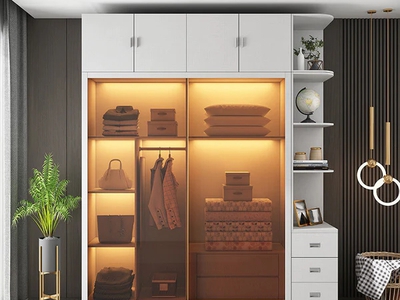 Tủ Quần Áo Cánh Kính Màu Trắng Hiện Đại TAK010 0