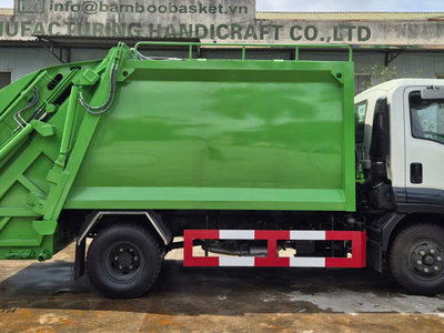 Xe cuốn ép chở rác isuzu 9 khối 0