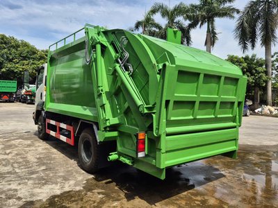 Xe cuốn ép chở rác isuzu 9 khối 2