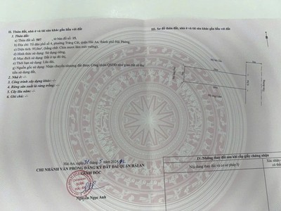 Bán lô đất mặt đường Thành Tô, Tràng Cát ngay gần trường cấp 1, cấp 2 95m2 giá chỉ 39tr/m2 2