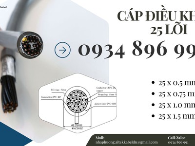 Cáp Điều Khiển 25X 0.5 Altek Kabel Sh-500 Nghệ An, Ninh Bình, Hà Tĩnh 1