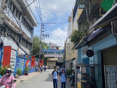 Bán nhà mặt tiền lê lai, mt khu bàu cát, tân bình 4,6 14 4 tầng 11,5 tỷ 4