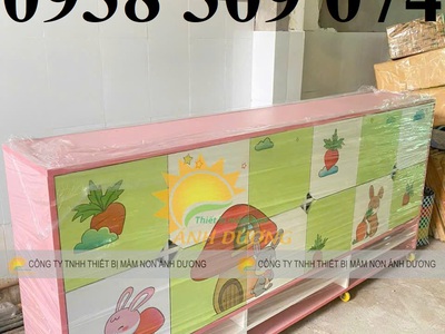 Tủ đựng cặp dép mầm non, kệ đựng cặp dép mầm non 2
