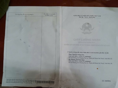 Đất đẹp - giá tốt -   bán nhanh lô đất 2 mặt tiền phường tân an, tp buôn ma thuột, đăk lăk 2