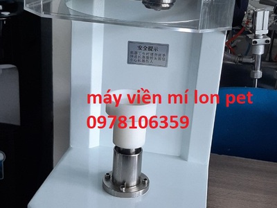 Máy viền tô yến chưng, máy đóng nắp hủ yến, máy viền mí lon pet, máy ghép mí lon nhựa 1