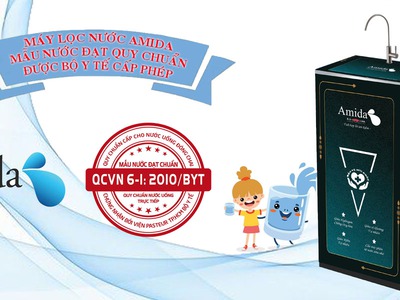 Máy lọc nước RO Amida tích hợp lõi Ion kiềm 0