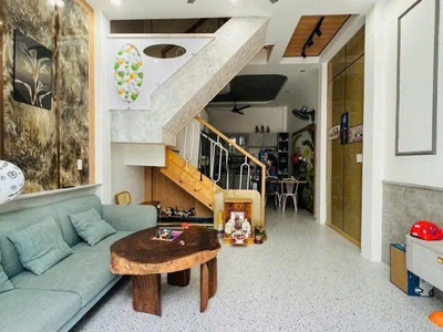 Nhà cực phẩm phong cách Indochine 1 trệt 3 lầu gần bến xe buýt hiệp thành q12 1