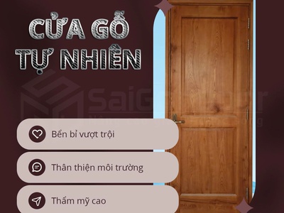 Cửa Gỗ Tự Nhiên Chạm Vào Là Thấy Sang 1
