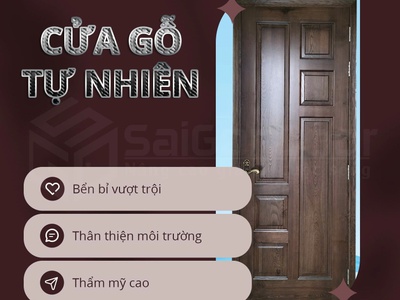 Cửa Gỗ Tự Nhiên Chạm Vào Là Thấy Sang 2