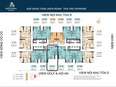 Bán căn hộ 2PN Newtown Diamond Đà Nẵng trọn 3 view biển, sân golf, sông chỉ 4.7 tỷ 8