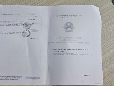 Bán đất mặt tiền tỉnh lộ 823 vị trí đẹp, gần trường học và trung tâm hành chính 3