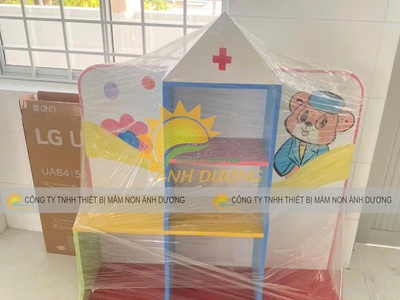 Kệ để đồ chơi mầm non, kệ góc mầm non, kệ học liệu mầm non 4