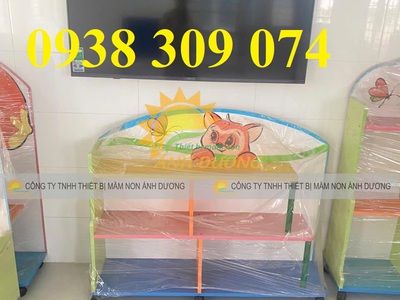 Kệ để đồ chơi mầm non, kệ góc mầm non, kệ học liệu mầm non 5