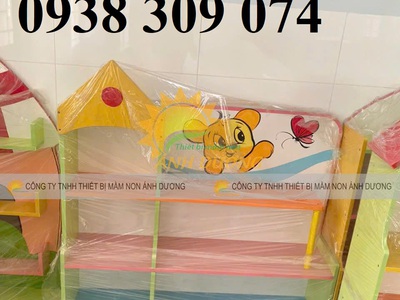 Kệ để đồ chơi mầm non, kệ góc mầm non, kệ học liệu mầm non 7