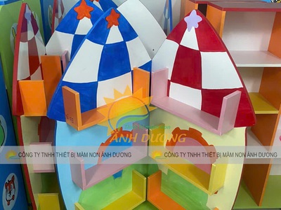 Kệ để đồ chơi mầm non, kệ góc mầm non, kệ học liệu mầm non 8