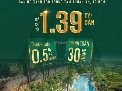 Bán căn hộ cao cấp chuẩn resort thuận an, tp. hcm gần metro, ql13 và vđ3 0