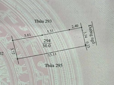 Bán đất ngõ phố Trương Mỹ, ph Phạm Ngũ Lão, TP HD, 50m2, mt 3.77m, cực rẻ chỉ 1.1x tỷ 3