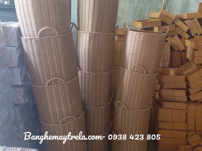 Giỏ mây nhựa tròn đựng đồ 5