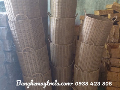 Giỏ mây nhựa tròn đựng đồ 6