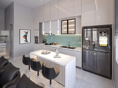 Tủ Bếp Chữ I Đẹp 2026   Thiết Kế Hiện Đại   Giá Rẻ   Thi Công Chuẩn Xưởng 1