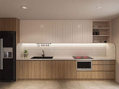 Tủ Bếp Chữ I Đẹp 2026   Thiết Kế Hiện Đại   Giá Rẻ   Thi Công Chuẩn Xưởng 2