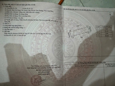 Bán đất tại Gò Xoan, Thanh Vân, Tam Dương, Vĩnh Phúc. Giá chỉ 2.29 tỷ. LH: 098.991.6263 1