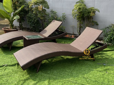 Ghế hồ bơi QD-1274 mẫu ghế tắm nắng uốn cong hiện đại bền chuẩn resort 5