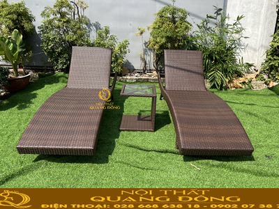 Ghế hồ bơi QD-1274 mẫu ghế tắm nắng uốn cong hiện đại bền chuẩn resort 3