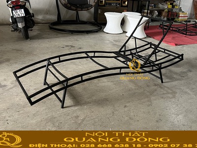 Ghế hồ bơi QD-1274 mẫu ghế tắm nắng uốn cong hiện đại bền chuẩn resort 2