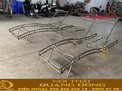 Ghế hồ bơi QD-1274 mẫu ghế tắm nắng uốn cong hiện đại bền chuẩn resort 1
