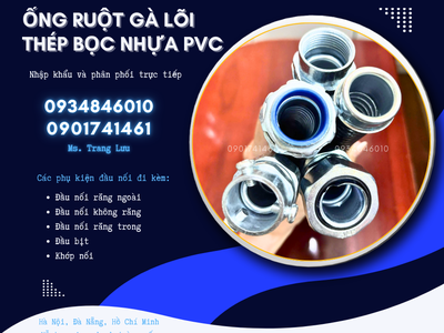 Ống ruột gà lõi thép/ Ống sun sắt bọc nhựa/ Ống kẽm đàn hồi 1